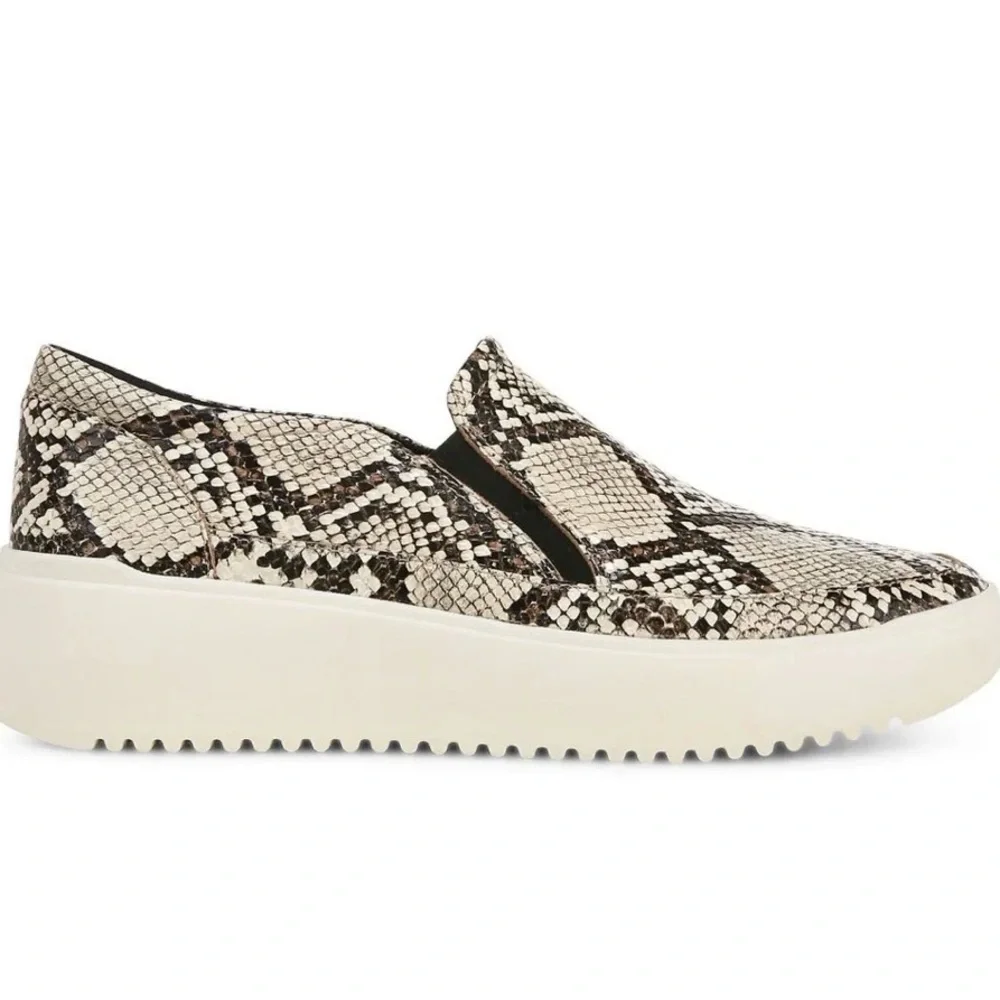 Vionic Kearny Snake Print Platform Slip On Sneaker Orthotic 8.5